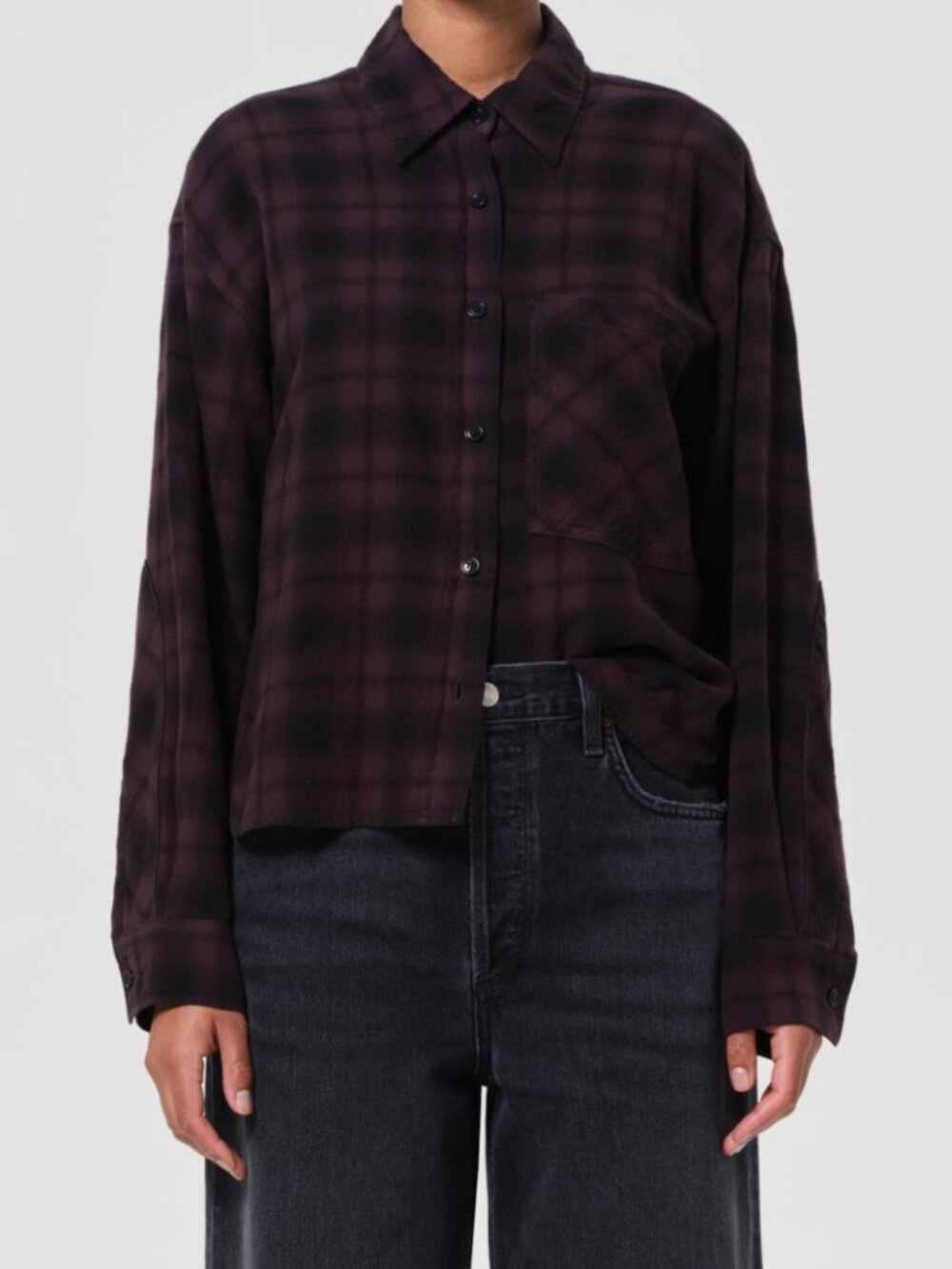 Agolde Comer Flannel Shirt, XS